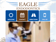 Tablet Screenshot of eagleendodontics.com